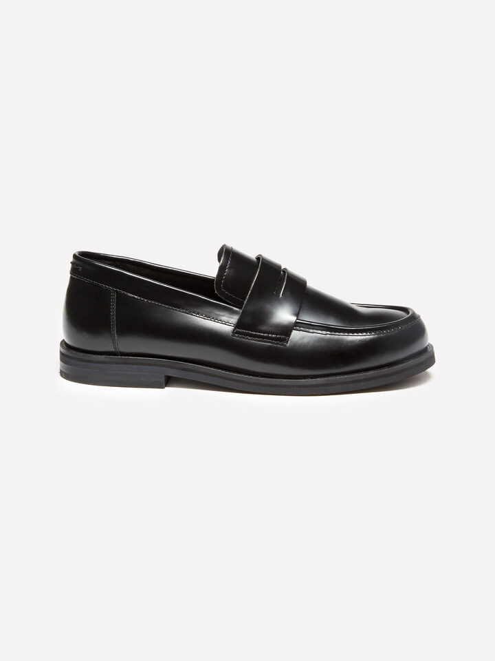 Black 100% leather moccasins - men's shoes - Black | Sisley image number 2